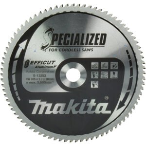 Disco Sierra Circular , Efficut T C T, 305 X 30 Mm, 81T Makita E-13253 305X30 Mm corte aluminio