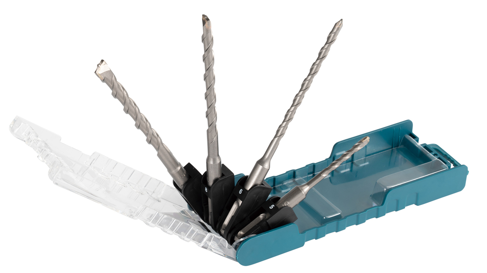 Set de Brocas T C T, para Sds-plus, 4 X 12 Piezas Makita E-13596-12 4X12 perforación fijación