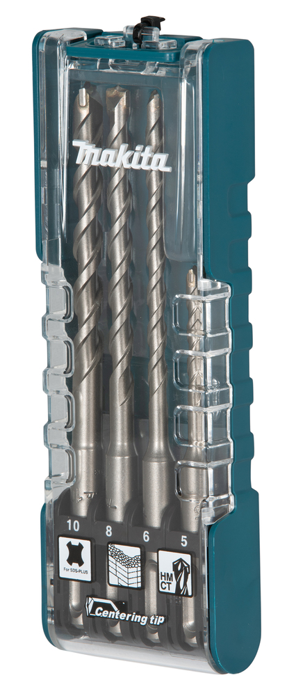 Set de Brocas T C T, para Sds-plus, 4 X 12 Piezas Makita E-13596-12 4X12 perforación fijación - Imagen 3
