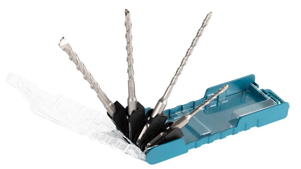 Set de Brocas T C T, para Sds-plus, 4 X 12 Piezas Makita E-13596-12 4X12 perforación fijación - Imagen 2