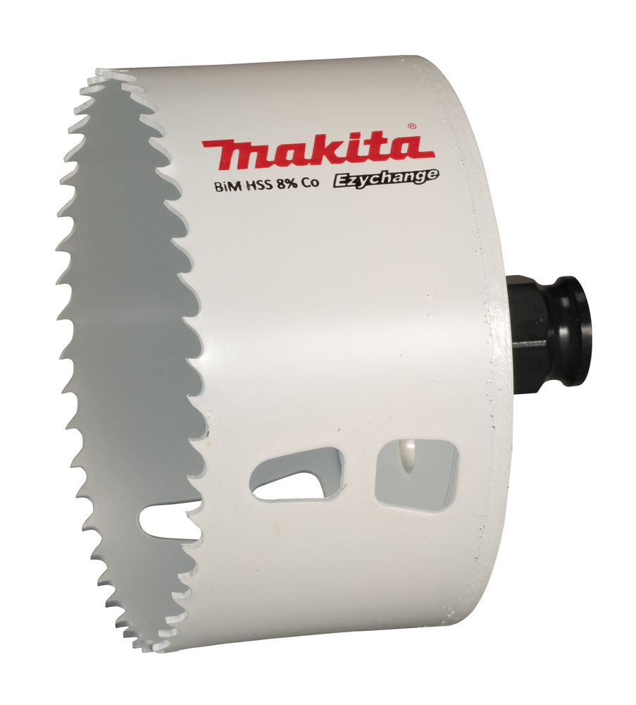 Broca de Corona Bim 89 Mm, Ezychange Makita E-14168 Inox perforación fijación acero inoxidable · aluminio