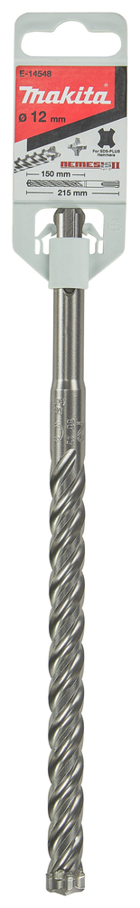 Broca para Sds-plus Némesis 2, 12 X 215 Mm Makita E-14548 12X215 Mm Mate perforación fijación - Imagen 4