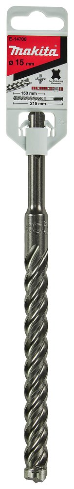 Broca , T C T, para Sds-plus, Nemesis 2, 15 X 215 Mm Makita E-14700 15X215 Mm Mate perforación fijación - Imagen 4