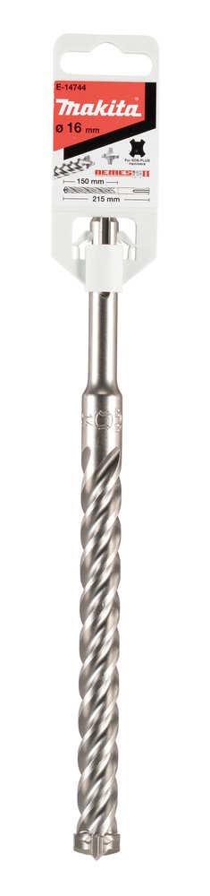 Broca , T C T, para Sds-plus, Nemesis 2, 16 X 215 Mm Makita E-14744 16X215 Mm Mate perforación fijación - Imagen 5