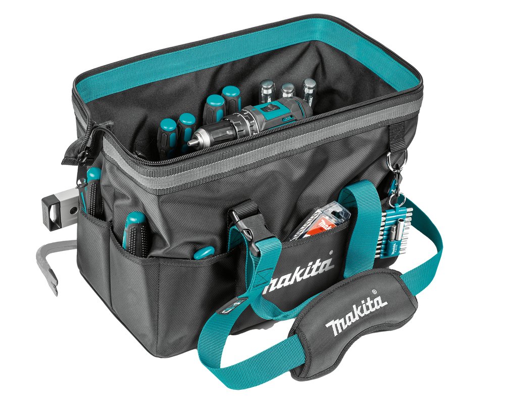 Bolsa de Herramientas de Boca Ancha Makita E-15431 440X240X250 soport funda - Imagen 2