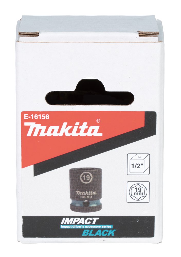 Llave de Vaso Impact Black, 1/2", 19 Mm Makita E-16156 perforación fijación - Imagen 3