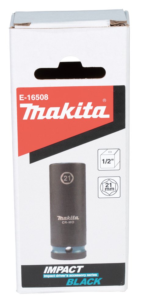 Llave de Vaso Impact Black, 1/2", 21 Mm Makita E-16508 perforación fijación - Imagen 3