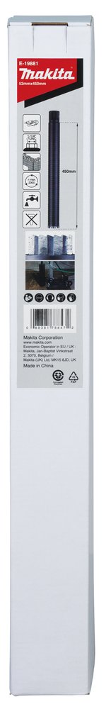 Broca Diamante Makita E-19881 52X450 52 Mm Mate perforadora - Imagen 5