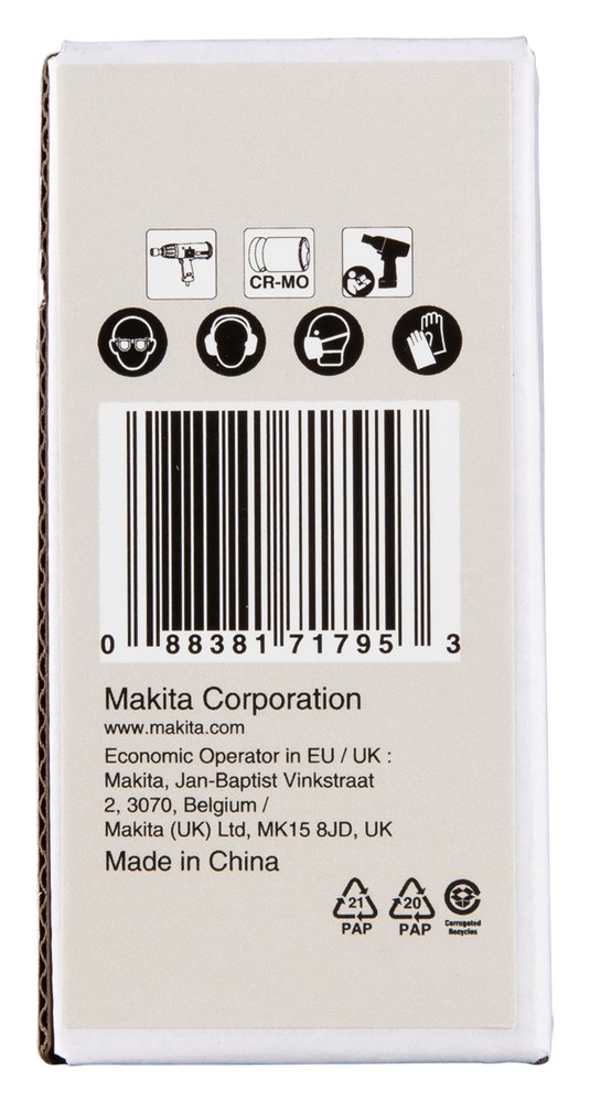 Vaso de Impacto 21 X 90 Mm Makita E-22349 21X90 Mm perforación fijación - Imagen 5