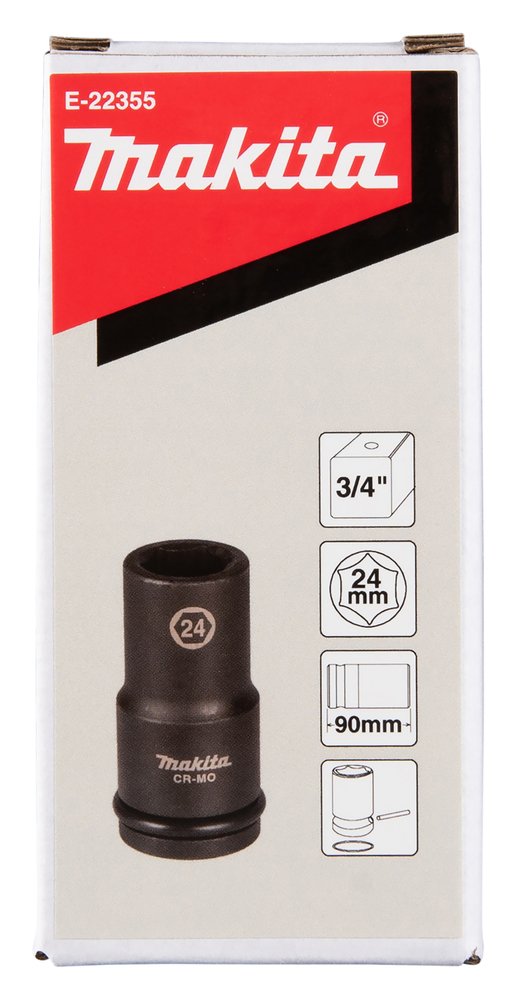 Vaso de Impacto 24 X 90 Mm Makita E-22355 24X90 Mm perforación fijación - Imagen 4