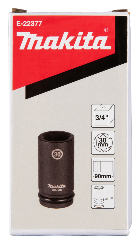 Vaso de Impacto 30 X 90 Mm Makita E-22377 30X90 Mm perforación fijación - Imagen 4