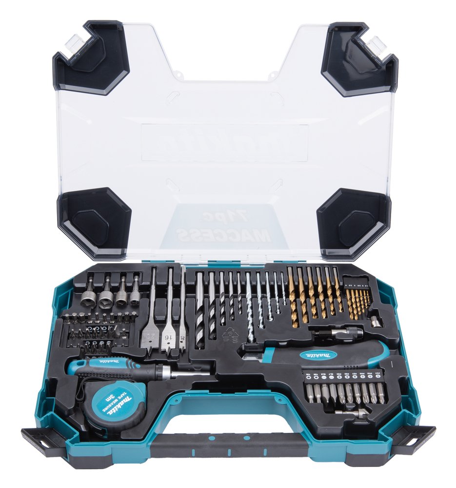 Maletín de Brocas y Puntas para Taladro Maccess, 71 Uds Makita E-22589 7 Mm 10 Mm perforación fijación - Imagen 4