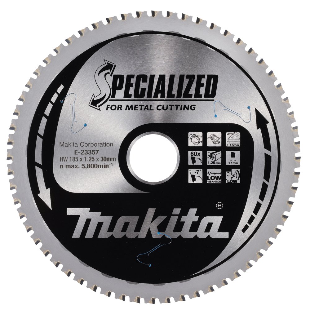 E-23357 Disco de sierra circular, Specialized T.C.T, 185 mm, 1,25 mm, 60D