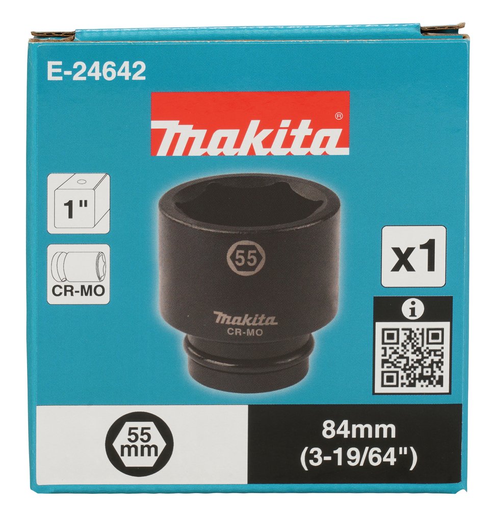 Llave de Vaso 1", 55 X 84 Mm Makita E-24642 55X84 Mm perforación fijación - Imagen 3