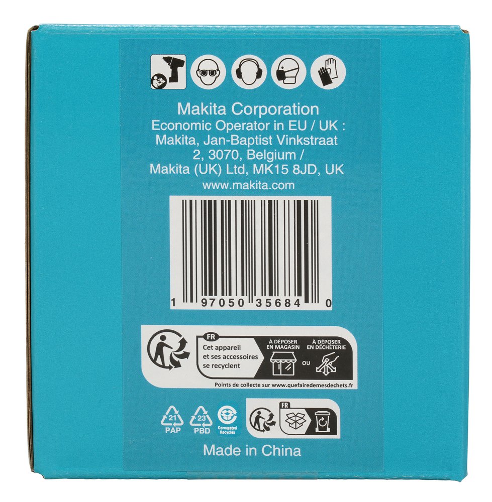 Llave de Vaso 1", 65 X 92 Mm Makita E-24664 65X92 Mm perforación fijación - Imagen 4