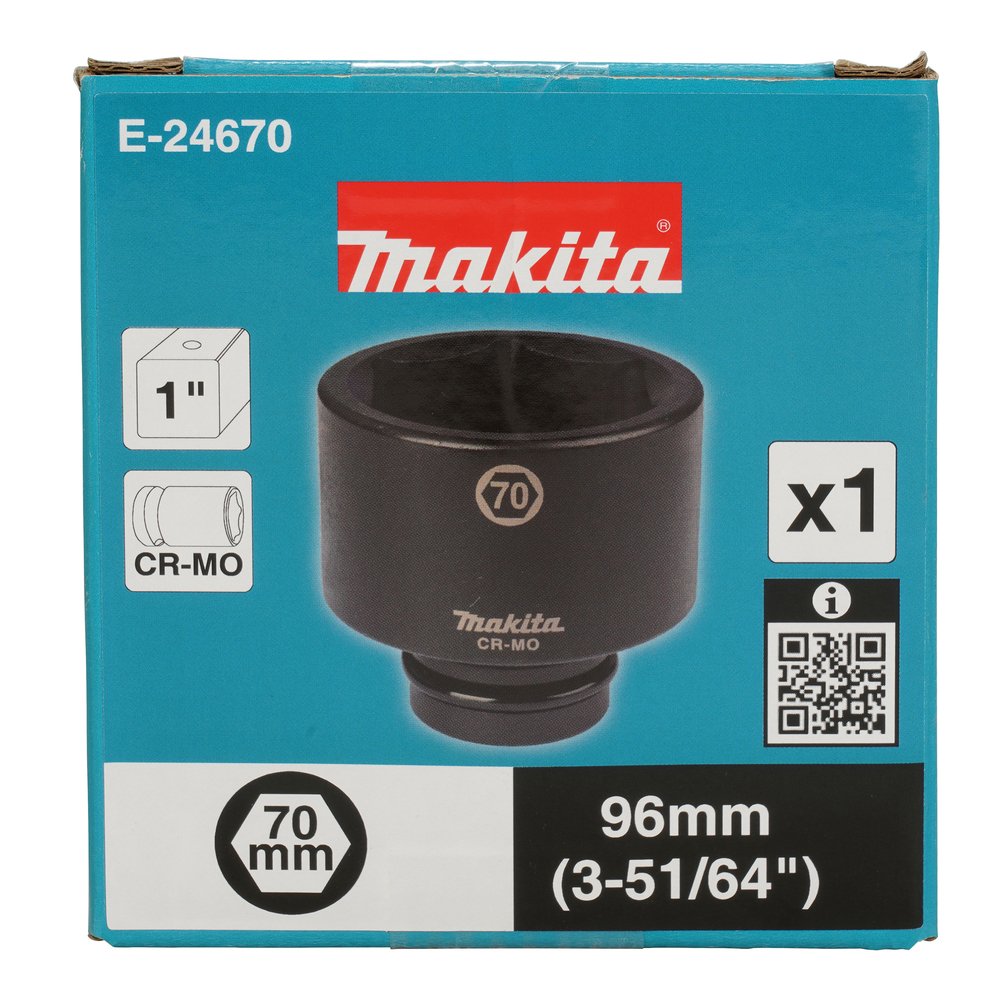 Llave de Vaso 1", 70 X 96 Mm Makita E-24670 70X96 Mm perforación fijación - Imagen 3
