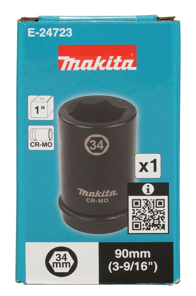 Llave de Vaso 1", 34 X 90 Mm Makita E-24723 34X90 Mm perforación fijación - Imagen 3
