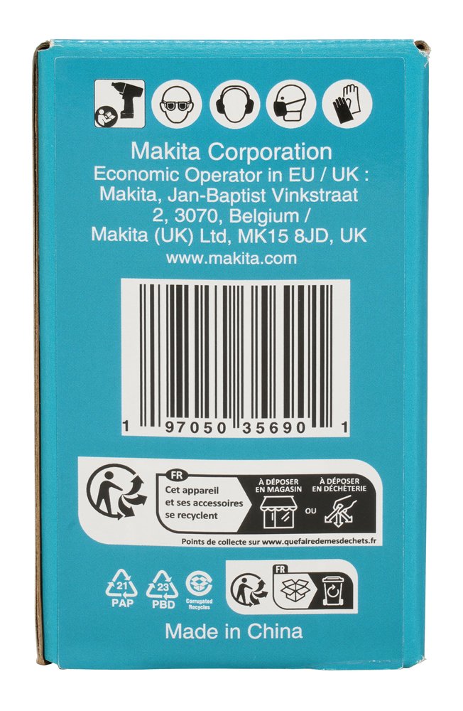 Llave de Vaso 1", 34 X 90 Mm Makita E-24723 34X90 Mm perforación fijación - Imagen 4