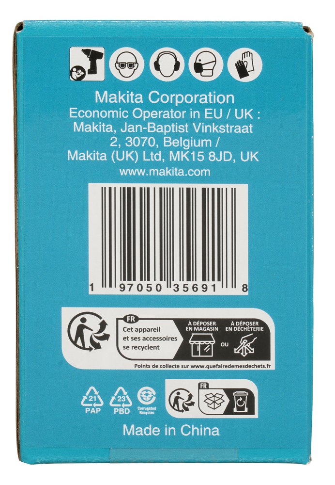 Llave de Vaso 1", 36 X 90 Mm Makita E-24739 36X90 Mm perforación fijación - Imagen 4