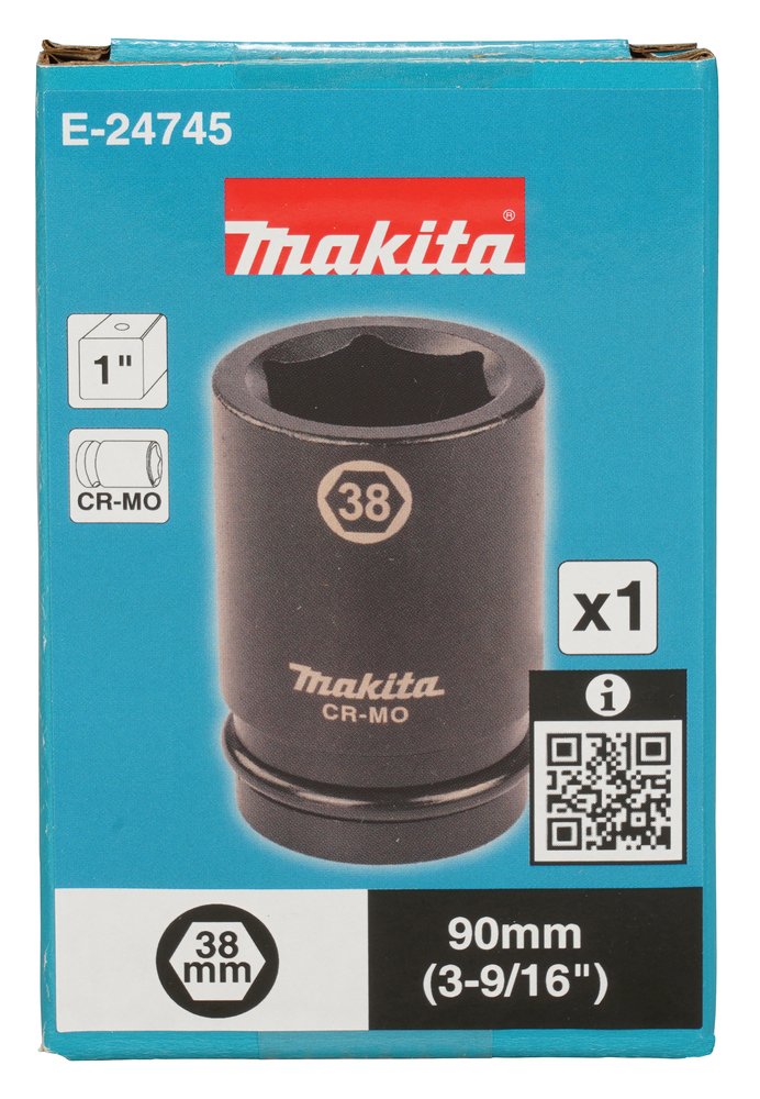 Llave de Vaso 1", 38 X 90 Mm Makita E-24745 38X90 Mm perforación fijación - Imagen 3