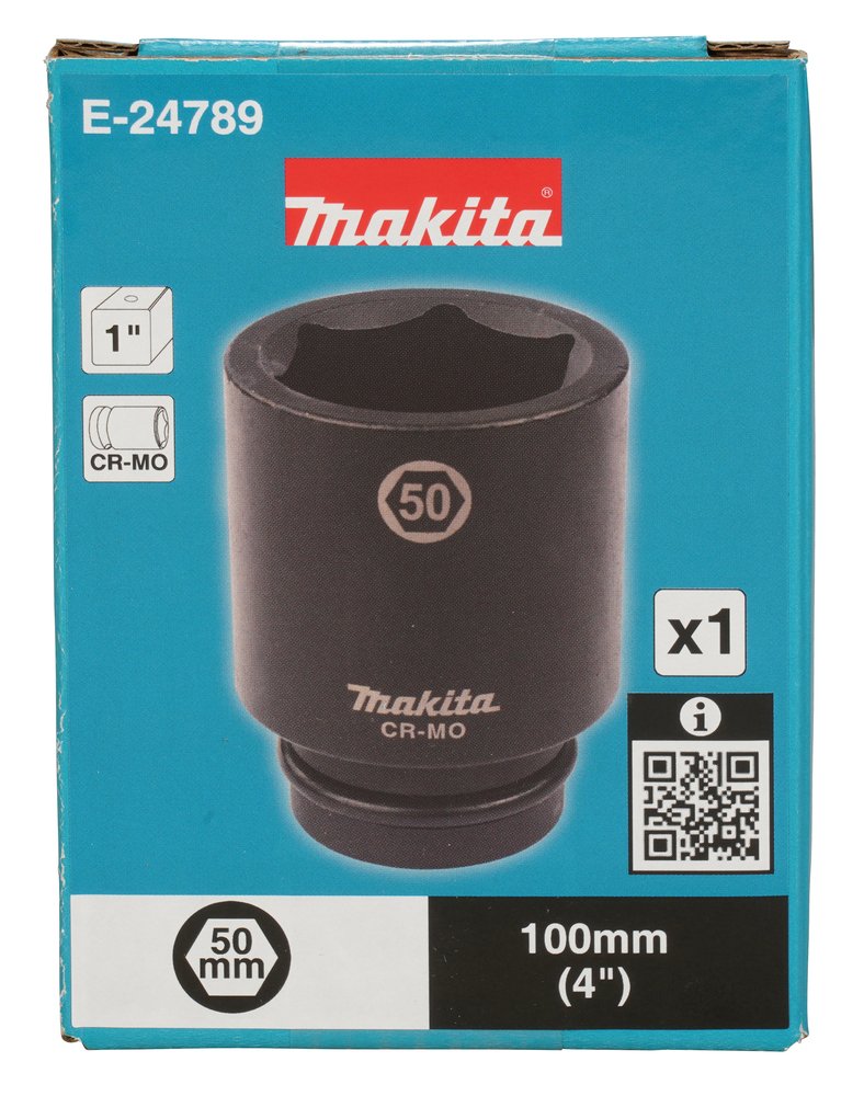 Llave de Vaso 1", 50 X 100 Mm Makita E-24789 50X100 Mm perforación fijación - Imagen 3