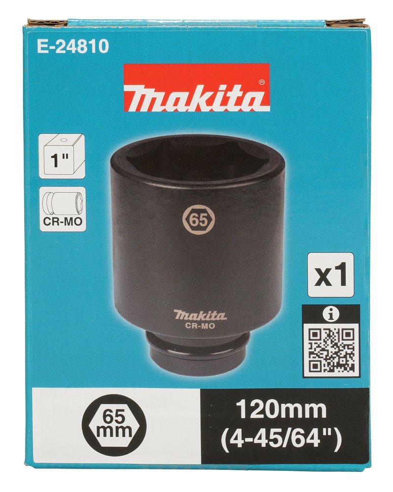 Llave de Vaso 1", 65 X 120 Mm Makita E-24810 65X120 Mm perforación fijación - Imagen 3
