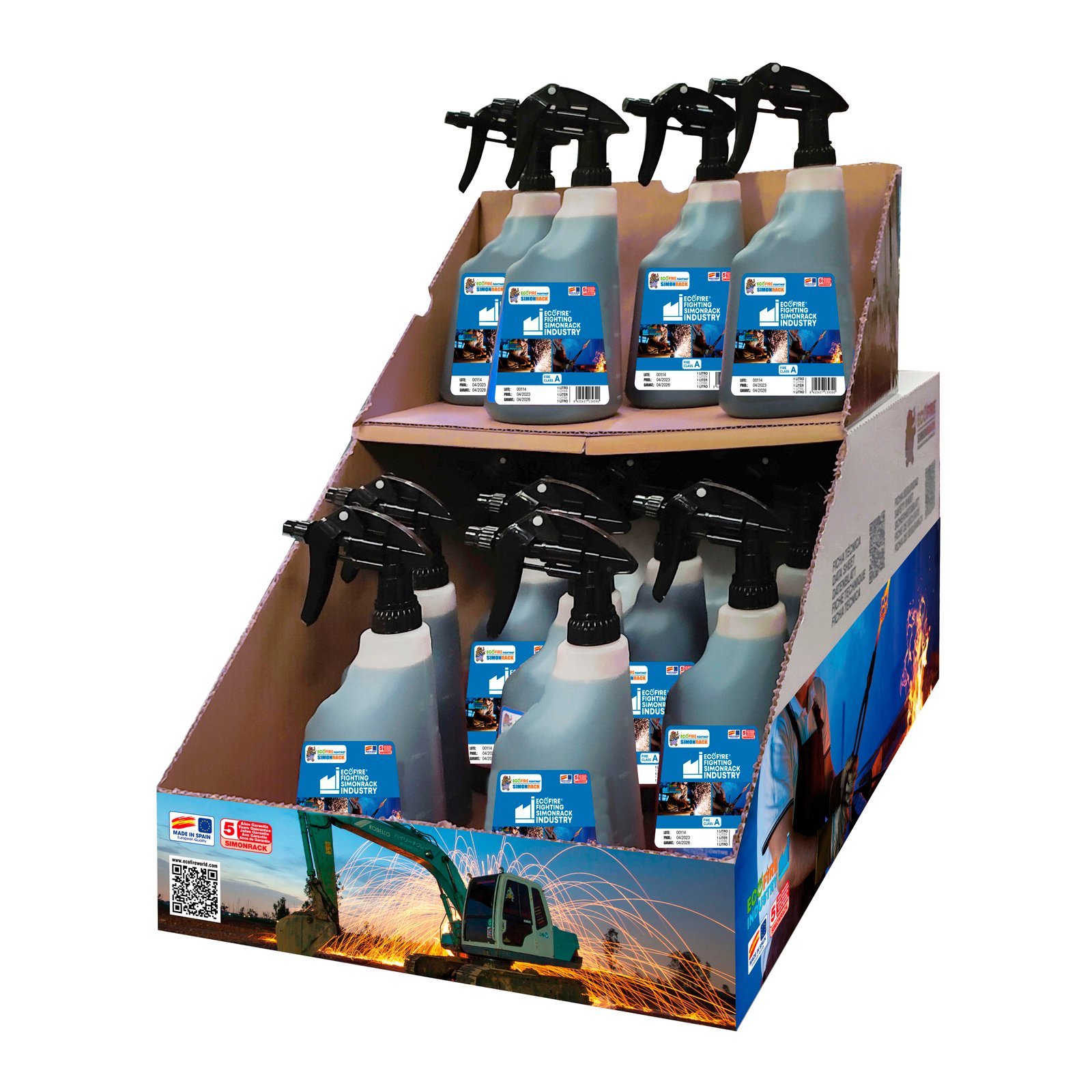 ECOFIRE IND0001 BOX 20 UDS INDUSTRY 1 L