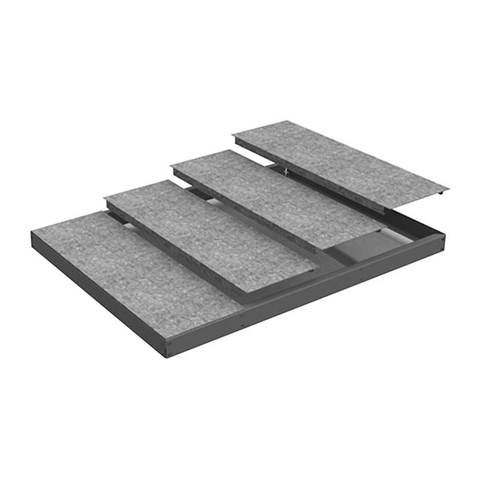 Simonforte EA 2407 METAL Gris/galva Simonrack 400 Kg 2400X750 Mm
