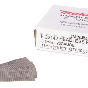 Clavos Pin Inox, 0,6 X 18 Mm, 23 Ga, 10 000 Piezas Makita F-32142 6X18 Mm perforación fijación
