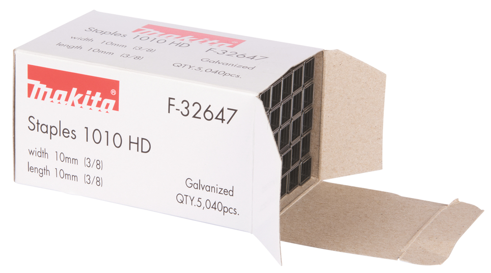 Grapa Corona 10 X 10 Mm, 5 040 Piezas Makita F-32647 10X10 Mm perforación fijación - Imagen 2