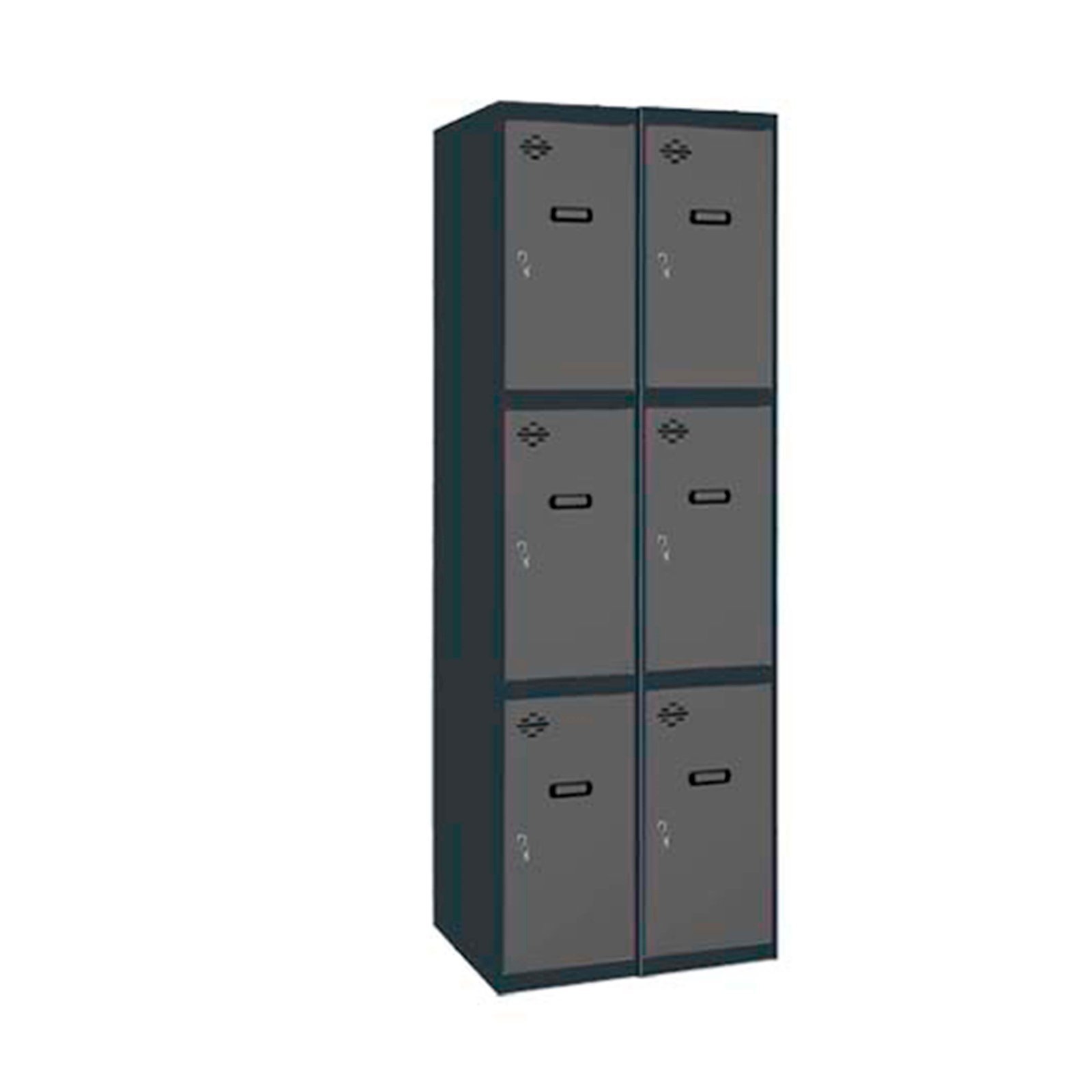 Simonlocker PROF DISM 3 Puerta 2/6 300 (600)AN/AN Simonrack 1800X600 500 Mm Antracita