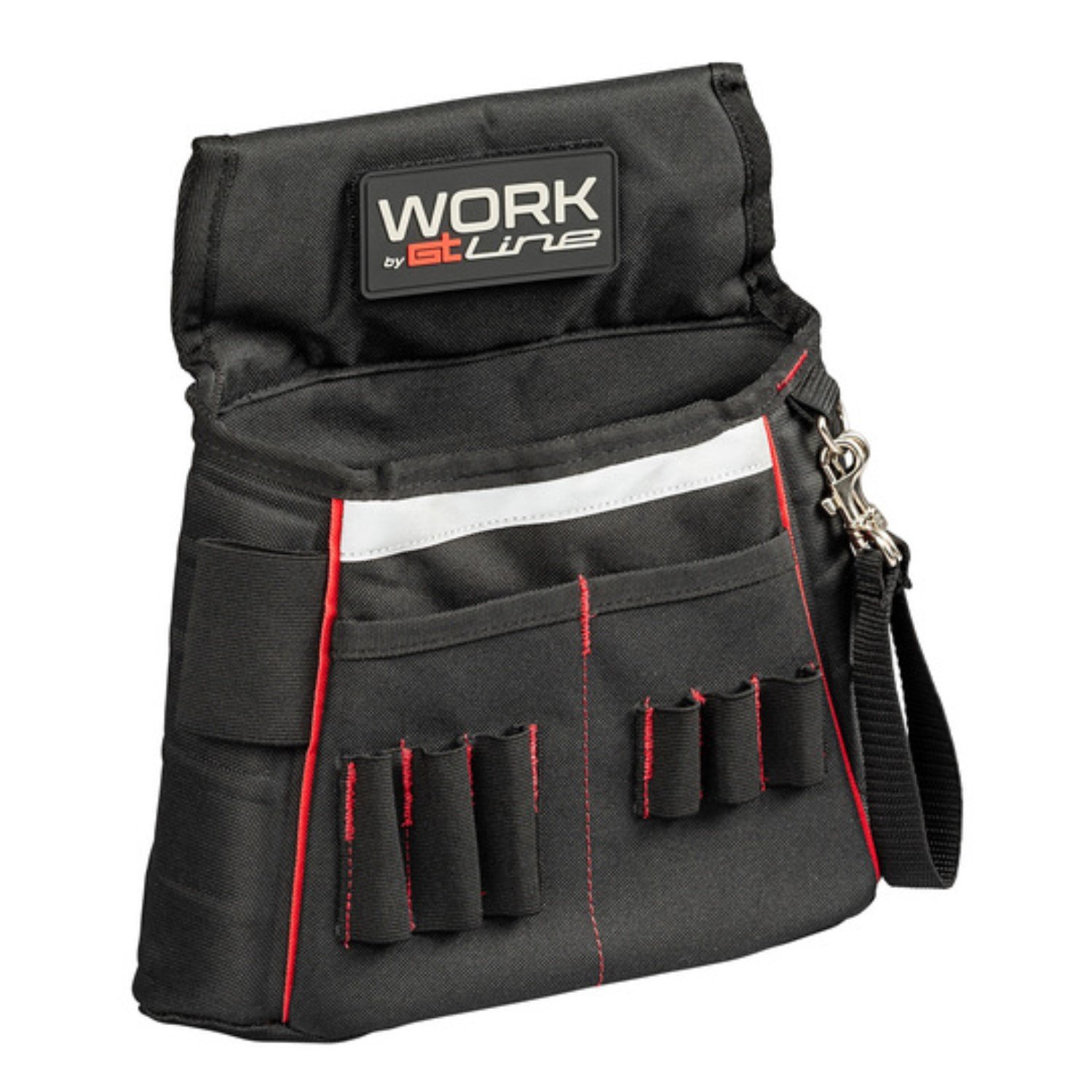 Cartuchera con banda reflectante para cinturón portaherramientas