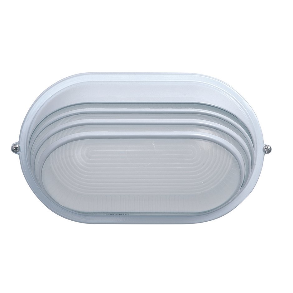 APLIQUE OVAL, 60W. LUX. IP54.  BLANCO UPPSALA