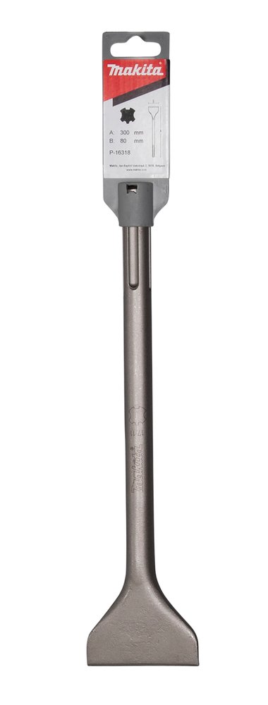 Espátula Hexagonal para Sds-max, 80 X 300 Mm Makita P-16318 80X300 Mm Mate perforación fijación - Imagen 2