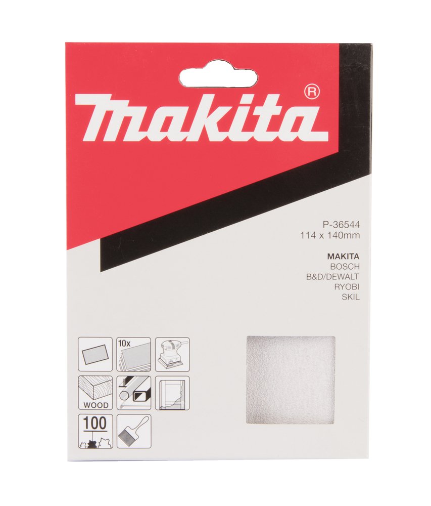 Lijas de Velcro 114 X 140 Mm, 100G Makita P-36544 abrasivo pulido - Imagen 2