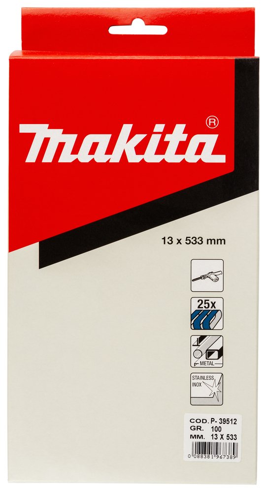 Banda de Lijado Makita P-39512 13X533 533 Mm abrasivo pulido - Imagen 2