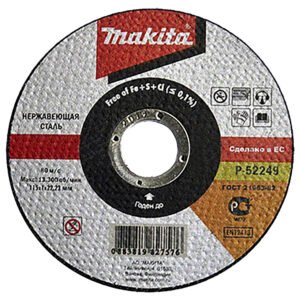 Disco de Corte 115 X 1,0 X 22,23, A60S Makita P-52249 115X1 Inox trabajo metal acero inoxidable