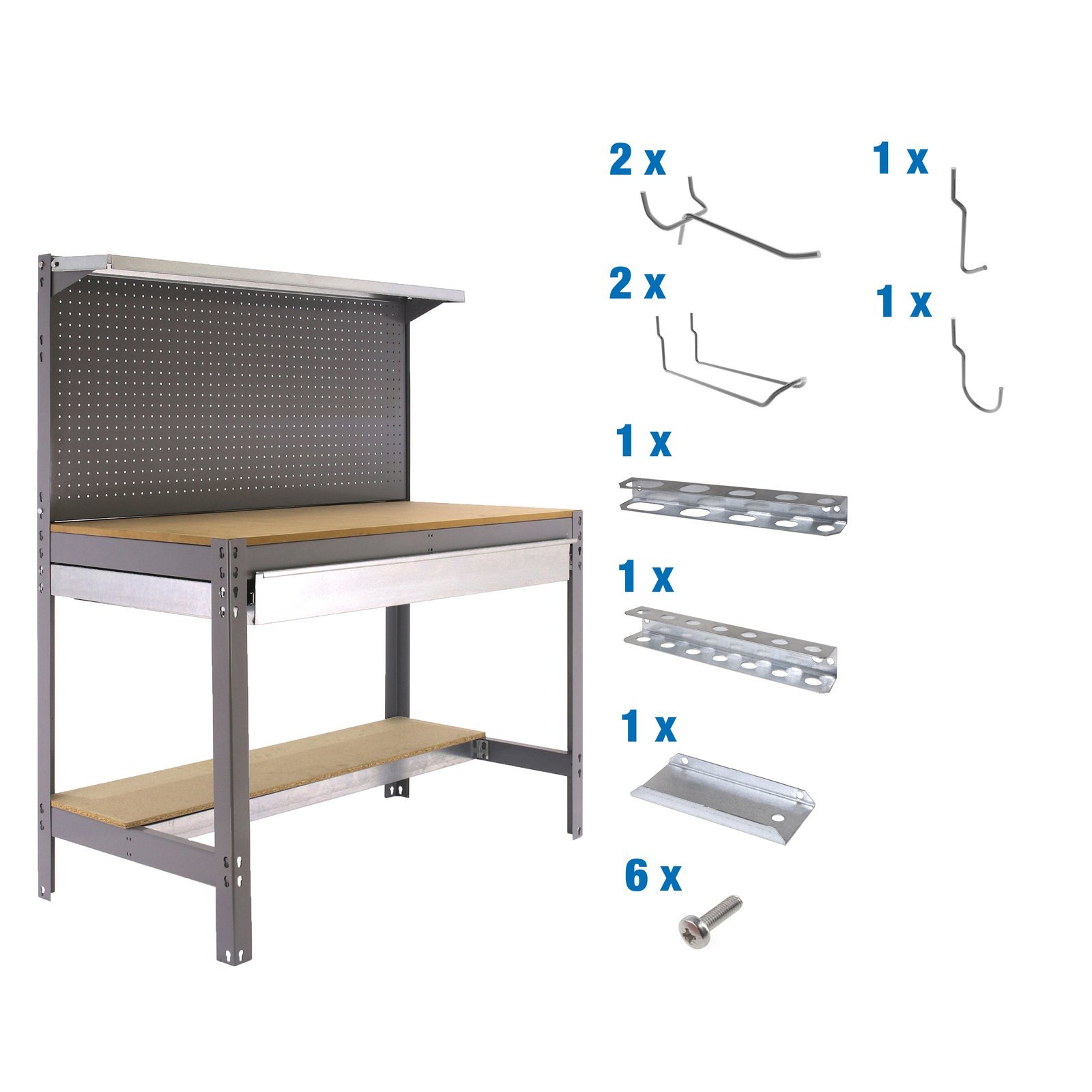 PACK Simonwork BT3 BOX 900 Gris/mad+ 9 ACCS Simonrack 1445X910 600 Kg