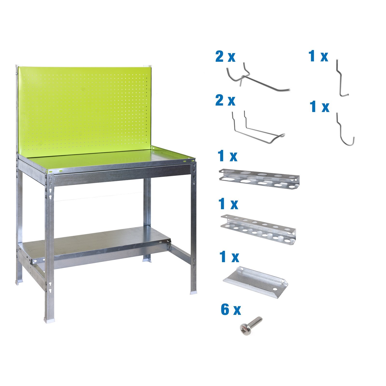 PACK S Garden BT2 900X600 Verde/galva+ 9 ACCS Simonrack 16 Mm