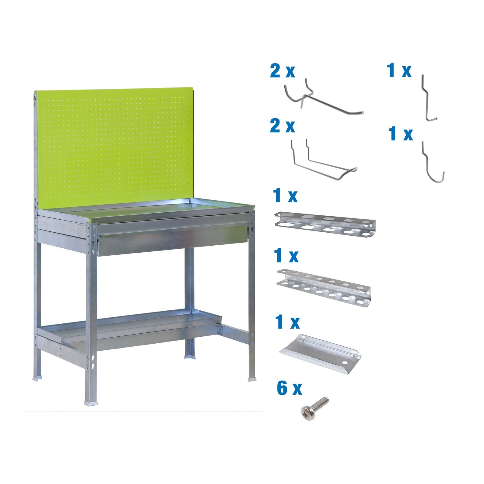 PACK S Garden BT2 BOX 900X600 Verde/galv+ 9 ACCS Simonrack 16 Mm