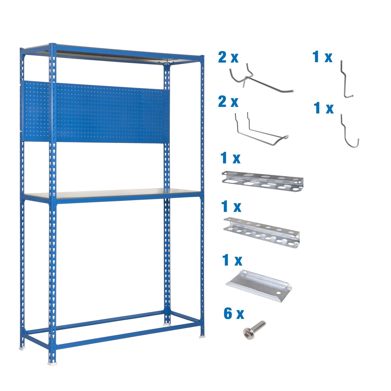 PACK Simonracing Megaplus 3/400 Az/ga+ 9 ACCS Simonrack 2000X1200 180 Kg Azul