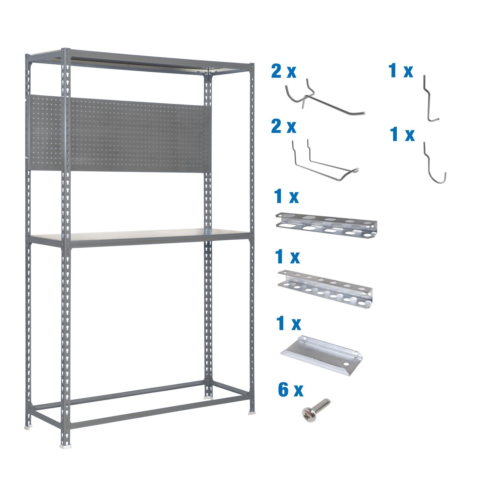 PACK Simonracing Megaplus 3/400 Gris+ 9 ACCS Simonrack 2000X1200 180 Kg