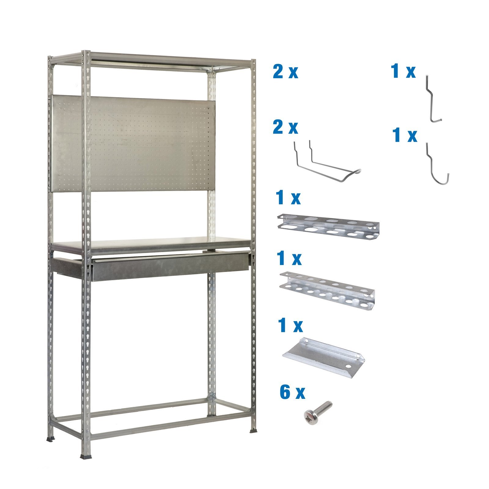 PACK Simonracing BOX PLUS 3/400 Galva+ 9 ACCS Simonrack 2000X1000 200 Kg Galvanizado