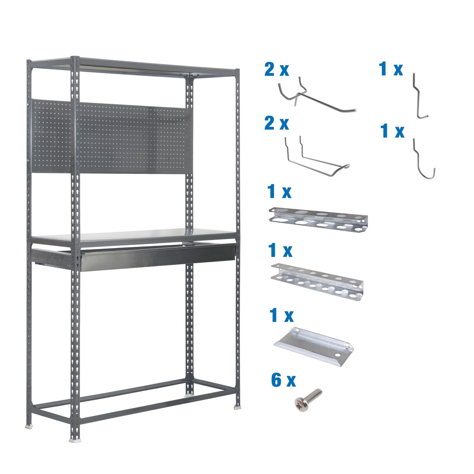 PACK Simonracing BOX Megapl 3/400 Gris+ 9 ACCS Simonrack 2000X1200 180 Kg