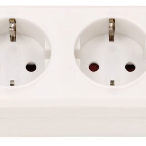 Base múltiple Bremounta blanca apta para montaje fijo (6 tomas)