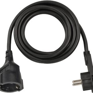 Alargador eléctrico IP20 H05VV-F3G1,5 de 10 m (Blanco) con clavija plana