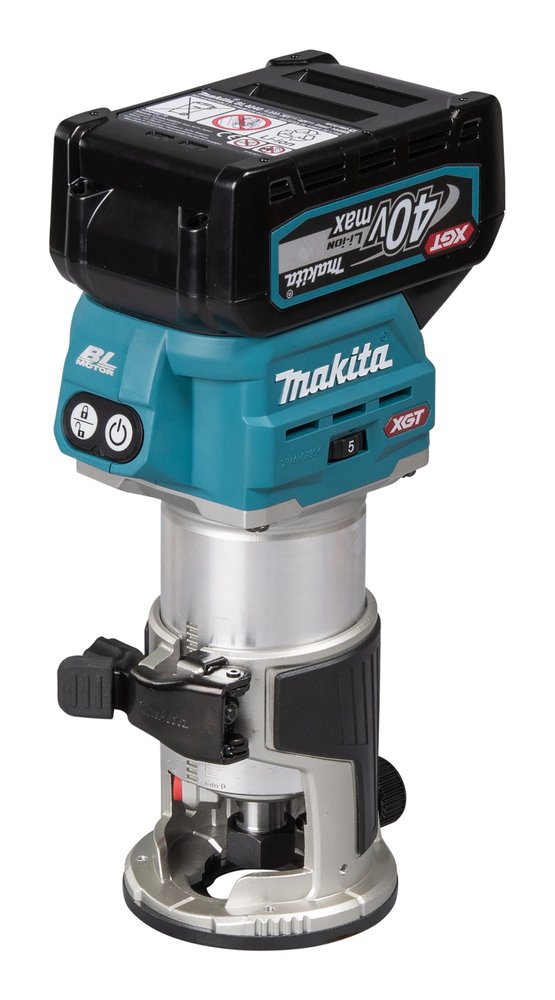Fresadora Multifunción Xgt® Makita RT001GZ14 6 Mm 8 Mm Mate herramienta batería aluminio - Solo máquina (sin batería ni cargador)
