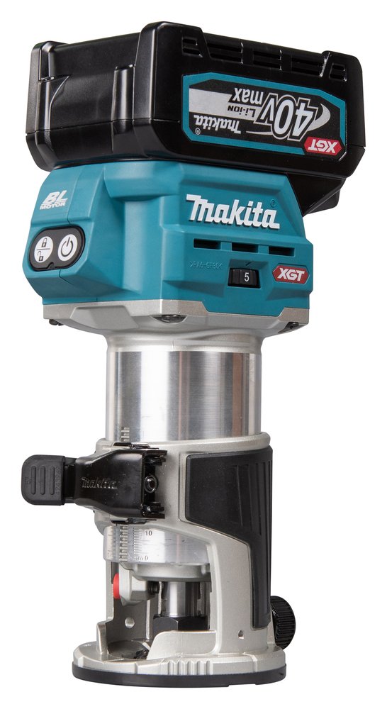 Fresadora Multifunción Xgt® Makita RT001GZ14 6 Mm 8 Mm Mate herramienta batería aluminio - Solo máquina (sin batería ni cargador) - Imagen 10