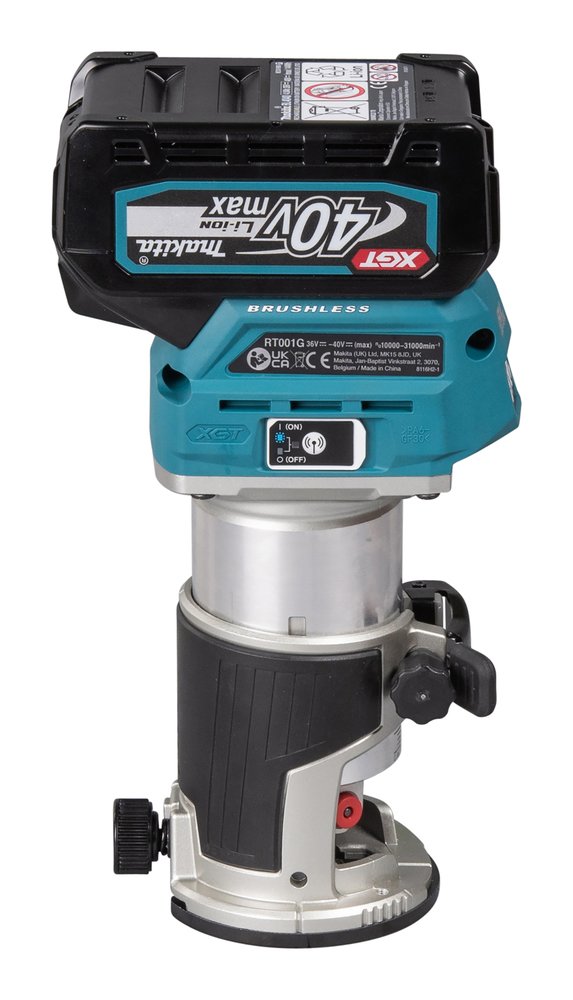 Fresadora Multifunción Xgt® Makita RT001GZ14 6 Mm 8 Mm Mate herramienta batería aluminio - Solo máquina (sin batería ni cargador) - Imagen 6