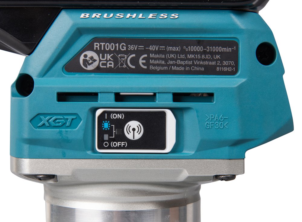 Fresadora Multifunción Xgt® Makita RT001GZ14 6 Mm 8 Mm Mate herramienta batería aluminio - Solo máquina (sin batería ni cargador) - Imagen 15